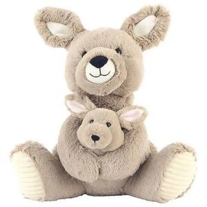 New with tags Hugme 14” Mommy & Baby Kangaroo, plush W/Pouch For Baby